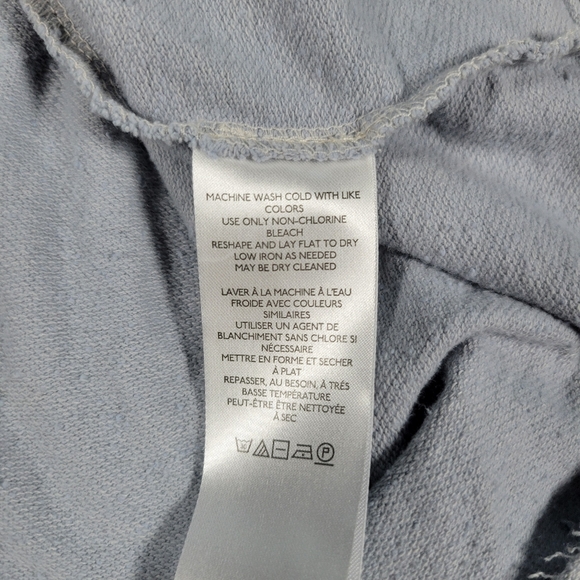 Anthrpologie Pilcro Top Womens S Blue Slub Knit Sleeveless Ruffle Pullover Shirt - Picture 6 of 9